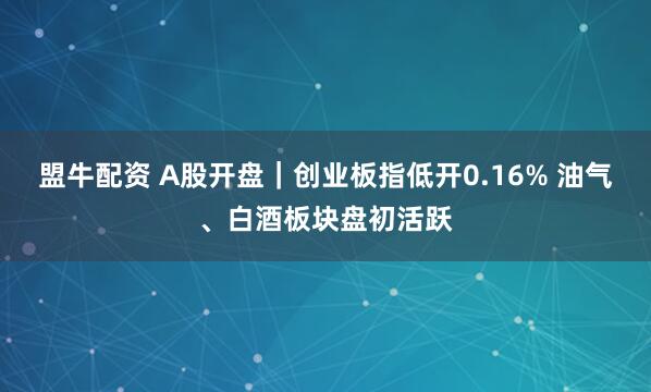 盟牛配资 A股开盘｜创业板指低开0.16% 油气、白酒板块盘初活跃