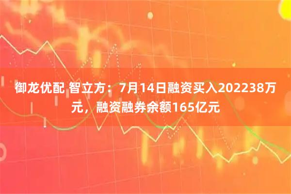 御龙优配 智立方：7月14日融资买入202238万元，融资融券余额165亿元
