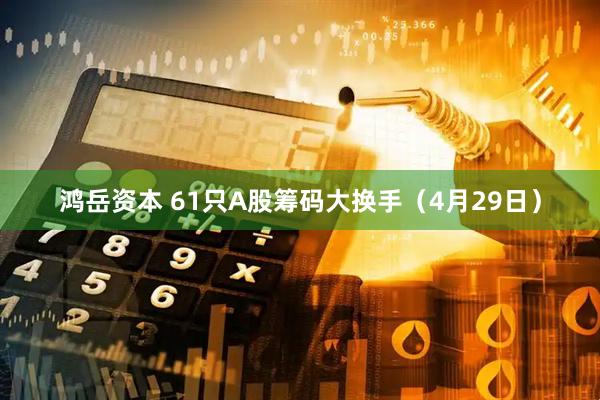 鸿岳资本 61只A股筹码大换手（4月29日）
